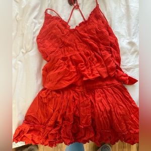 Free people skirt/ halter top set